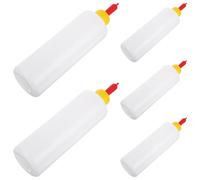 Alasum Lot de 5 Sets de Biberons pour Petits Animaux 400 Ml en Plastique, Biberon pour Agneau et Cochon, Bouteille à Lait Fiable pour Élevage, Alimentation