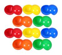 Alasum Lot de 50 Boules de Loterie Ouvrables en Plastique 4 CM Boules Colorées Multi-Usages sans Couture pour Tirages au Sort Fêtes et Activités Ludiques
