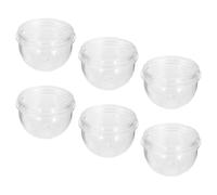 Alasum Lot de 6 Bouchons Externes pour Tunnel de Hamster Nain Accessoire en Plastique Robuste, Dimensions 6 X 6 X 4,5 Cm, Compatible Tubes et Cages pour Petits Animaux, pour