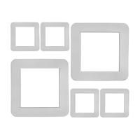 Alasum Lot de 6 Protections en Silicone Blanc pour Interrupteurs, Facile à Retirer, Décoratives pour Salons et Zones à Fort Passage