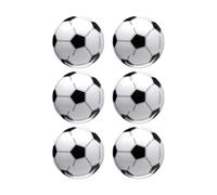 Alasum Lot de 6 Set de Ballons de Football Gonflables en Pvc Blanc et Noir, Balle Gonflable Élastique pour Décoration de Fête et Jeux pour Garçon et Filles, Accessoires Style Aléatoire