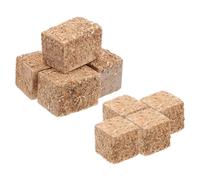 Alasum Lot De 8 Mini Meules De Foin Décoratives en Bois, Miniatures Carrées Et Rectangulaires 2x2x2 Cm 2x2x3 Cm, Décoration D’intérieur Et Jardin pour Scènes De Ferme, Accessoires DIY