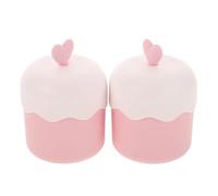 Alasum Machine à Bulles de Visage Portable Rose en Plastique, 2 Pcs, Fonctionnement Simple et Facile à Nettoyer, Voyage