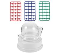 Alasum Machine à Loto Électrique Portable Blanche avec 1 Boule Multicolore - Mini Jeu de Bingo Familial Interactif à Vibration Jeu de Loto pour Seniors et Fêtes Appareil à Boules