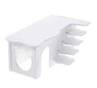 Alasum Maison Confortable pour PVC Cochon en et Hamster Échelle d'Inde Blanc, Résistante Repenser pour Jouer et Se
