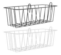 Alasum Mangeoire Suspendue en Métal pour Lapins, Lot de 2 Porte-Foin pour Cage Intérieure, Distributeur de Nourriture pour Lapin et Petits Rongeurs, Support Solide