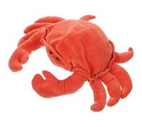 Alasum Marionnette à Main Crabe en Peluche Douce Coton PP, Petite Marionnette Éducative Interactive pour Garçon et Filles, de Rôle Océanique pour Développement Motricité Fine
