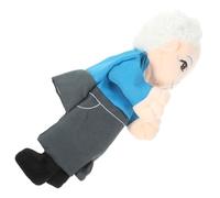 Alasum Marionnette à Main Réaliste pour Garçon et Filles - Jouet Éducatif Grand-père - Peluche Douce Taille Unique - Interaction Famille et Spectacle D’Histoires -