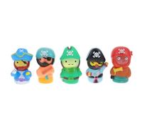 Alasum Marionnettes à Doigts Pirates en Vinyle Coloré, 1 Ensemble 7 Pièces, Jouets Éducatifs pour Garçon et Filles, Développement Motricité Fine, Jeux D’éveil et Fêtes la Maison