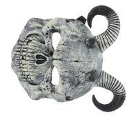 Alasum Masque de Diable Réaliste en Mousse Pu Crâne de Bélier et Cornes pour Fêtes D'halloween, Design Unique et Confortable pour Déguisement Maléfique