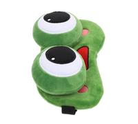 Alasum Masque de Sommeil Yeux Vert en Peluche Gel, Léger et Bandes Élastiques, pour Camping et Repos Profond sans Interruption