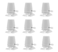 Alasum Mécanismes à Remontoir pour Jouets Mécaniques, 9 Pièces en Plastique Blanc, Pièces de Rechange pour Mouvement de Robot Marcheur, Accessoires Bricolage Pâte à Modeler et Jouets