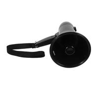 Alasum Mégaphone Portatif 25W Noir Enregistrement 240S Mégaphone de Supporters de Football Porte-Voix Fort et Léger Accessoire Sport Extérieur Alimentation 4 Piles d Non Incluses