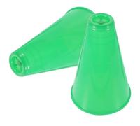 Alasum Mégaphones pour Présents de Fête en PP Vert, 2pcs, Haut-Parleur Mégaphones pour Acclamation Lors Coupe Monde et Cérémonies Sportives