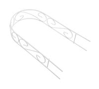 Alasum Mini Arche de Mariage Romantique pour Maison de Poupée Décor Miniature Jardin Cadre DIY Ornement Blanc Décoration Polyvalente pour Fêtes et Paysages Féeriques