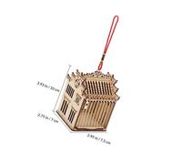 Alasum Mini Cage à Sauterelles en Bois Panier de Rangement Portable pour Grillons Cage Légère et Compacte pour Transport et Élevage en Extérieur Surface Lisse sans Bavure pour Études