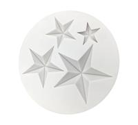 Alasum Moule à Gâteau en Silicone Blanc Forme Étoile Antiadhésif pour Pâtisserie DIY et Cuisson, Fabrication de Fondant et Décoration Gourmande Couleur Aléatoire