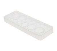 Alasum Moule en Silicone Époxy Rond pour Résine, Surface Miroir Portable, pour Art Craft et Bricolage Maison, Accessoire Pendentif Résine