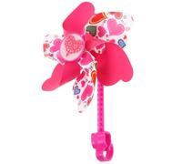 Alasum Moulin à Vent pour Garçon Fille Décoration Rose Forme de Cœur Accessoire Sûr et Facile à Installer pour Trottinette et Tricycle Anniversaire Garçon Fille