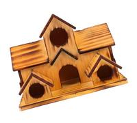 Alasum Nid Oiseau Créatif Forme de Maison pour Petits Oiseaux Mangeoire de Jardin pour Hummingbirds Perroquets et Oiseaux Chanteurs
