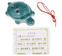 Alasum Ocarina Tortue 6 Trous en Porcelaine Blanche Ac Medium Flûte Ocarina pour Débutants et Étudiants Instrument Portable Léger Cordon de Transport