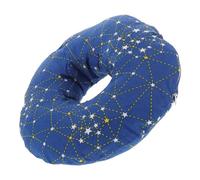 Alasum Oreiller Latéral Ergonomique de Beignet en Coton Doux Trou pour Oreille, Support Tête et Cou, pour Soins du Visage et Traitements de Beauté