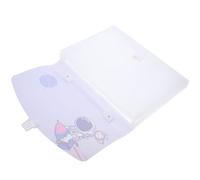 Alasum Organisateur de Documents Couleur Aléatoire Extensible en Plastique Bleu Poignée, Dossier Accordéon Style Paquet pour Classement Facile Travail L'étude