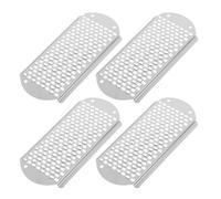 Alasum Outil D'élimination des Callosités pour Talons et Pieds en Acier Inoxydable Argenté, Lot de 4pcs, Exfolie la Peau Morte, pour Pédicure à Domicile
