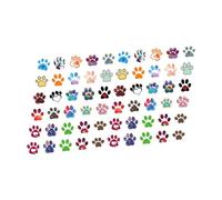 Alasum Pack de 120 Autocollants en Pvc Forme Patte de Chien, Adhésifs Puissants et Faciles à Utiliser, pour Véhicules et Valises Lors de Fêtes D'anniversaire ou DIY