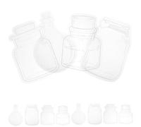 Alasum Pack de 20 Autocollants Décoratifs en Pet Blanc de Bouteille pour Scrapbooking et Décoration Diy, pour Albums Photo et Voyages