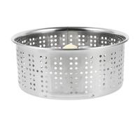 Alasum Panier Anti-éclaboussures Panier Multifonctionnel en Acier Inoxydable Argenté pour Retirer L'excès d'eau, Accessoire Intérieur de Seau Serpillère pour Seau à Balai Rotatif