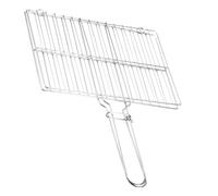 Alasum Panier Barbecue INOX Épais avec Poignée Panier Antiadhésif pour Poisson Viande et Légumes Accessoire Barbecue pour Camping et Pique
