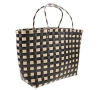 Alasum Paquet Fourre-tout pour Femmes en Rotin Tressé la Main, Grosse Capacité, Style Élégant et Simple, pour Marché Fermier et Usage Quotidien