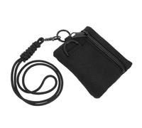 Alasum Paquet Suspendu Multifonction en Nylon Résistant à l'usure avec Corde pour Camping et Voyage, Pochette Portefeuille Pratique en Tissu Oxford Noir