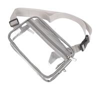 Alasum Paquet Ventral et Compartiments Multiples Transparent en Pvc Ceinture Réglable pour Rangement Organisé Unisexe Marche Shopping