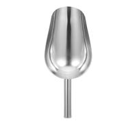 Alasum Pelle à Glace Grosse Pelle Alimentaire Argentée Multifonction en Acier Inoxydable pour Grains de Farine, Sucre, Bonbons, Cuisine et Pâtisserie