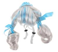 Alasum Perruque pour Chien et Chat Accessoire de Coiffure Amusant pour Animaux de Compagnie Perruque Double Queue de Cheval pour Petits Chiens et Chats Déguisement pour Cosplay