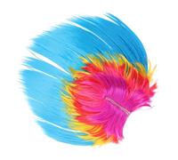 Alasum Perruque Punk Colorée à Crête Accessoire De Déguisement Pour Fête Masquée Pour Cosplay Et Événements Festifs