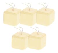 Alasum Pierres à Mâcher pour Petits Animaux, Jouets de Dentition pour Lapins, Hamsters et Cochons d'Inde, Pierres Molaires en Minéral Naturel, Lot de 5 Cubes, pour Rongeurs