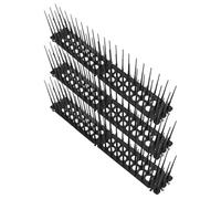 Alasum Piques Anti-Pigeons en Plastique Noir 3pcs Pratiques et Faciles à Utiliser pour Murs et Constructions Pastorales Éloignant Corbeaux et Autres Animaux