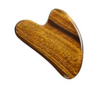 Alasum Plaque de Massage en Œil de Tigre pour Soins Cosmétiques, Outil Gua Sha Pratique pour Augmenter la Circulation Sanguine, Planche à Racler pour Femmes et Thérapeutes