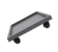 Alasum Plateau à roulettes pour Plantes D'intérieur Carré 360mm en Polypropylène Soucoupe pour Plante Support Roulant pour Pots De Fleurs Mobilités Faciles