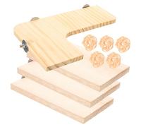 Alasum Plateforme de Saut pour Hamster et Perroquet Support Descalade Naturel pour Petits Animaux Dintérieur pour Cage et Mur