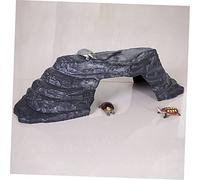 Alasum Plateforme Escalade Imitation Pierre pour Tortues Cachette et Décor Extérieur pour Aquarium Cachette pour Reptiles Terrestres et Aquatiques