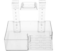 Alasum Plateforme Suspendue pour Tortues Aquatiques en Acrylique Petite Taille Rampe D’Escalade Murale pour Aquarium Accessoire pour Reptiles Plateforme Flottante pour Tortues