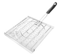 Alasum Pliable Inoxydable avec Poignée Plastique de Cuisson Non Revêtue pour Poissons Viandes Légumes Camping et Barbecue