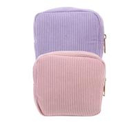 Alasum Pochettes Menstruelles en Velours Côtelé avec Compartiments Internes Lot de 2 Rangement Discret pour Filles et Femmes pour Serviettes Hygiéniques pour L'école