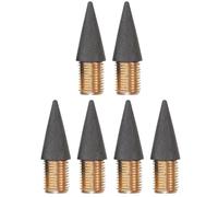 Alasum Pointes de Crayon Recharge Solide sans Affûtage sans Encre Lot de 6 en Alliage et Graphite Plusieurs styles pour Dessin et Illustration Plusieurs styles