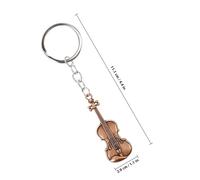 Alasum Porte-Clés Violon Rétro en Alliage de Zinc Pendentif Guitare Rouge Cuivre Breloque Musicale Légère pour Paquet et Clés Accessoire Créatif pour Passionnés de Musique
