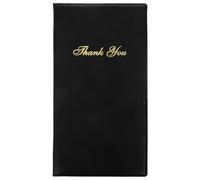 Alasum Porte-menu Professionnel Noir en Pvc et Papier Éponge, Symbole de Professionnalisme pour Restaurant, pour Présenter L'addition aux Invités